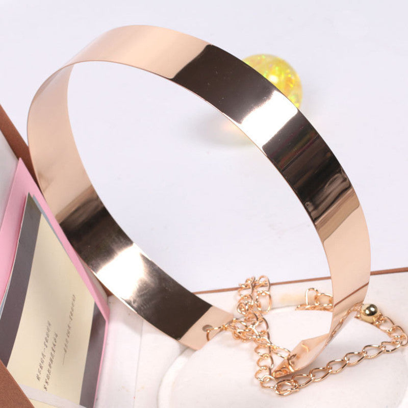 Metal Belt Ladies Decorative Belt Gold Dress Girdle