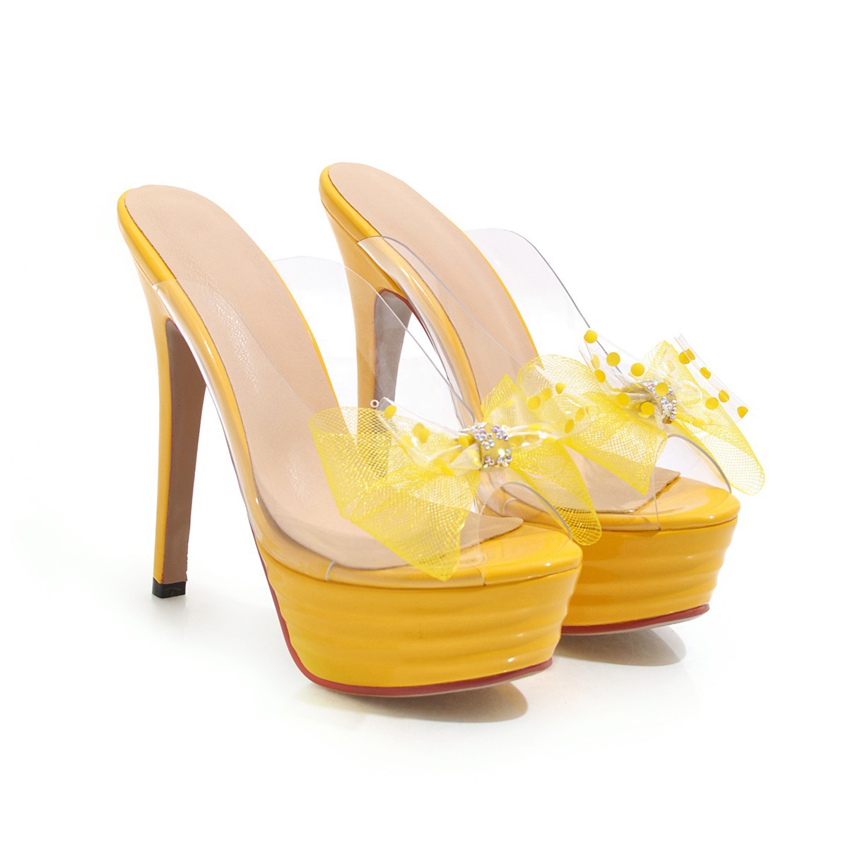 Fashion Pointed Bow Stiletto Heel Sandals