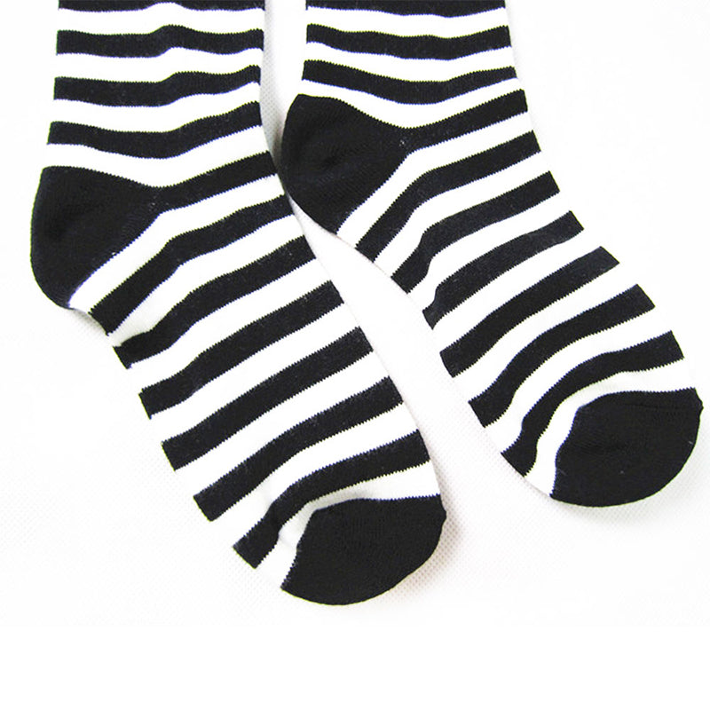 Red Striped Lace Clothing Accessory High Socks