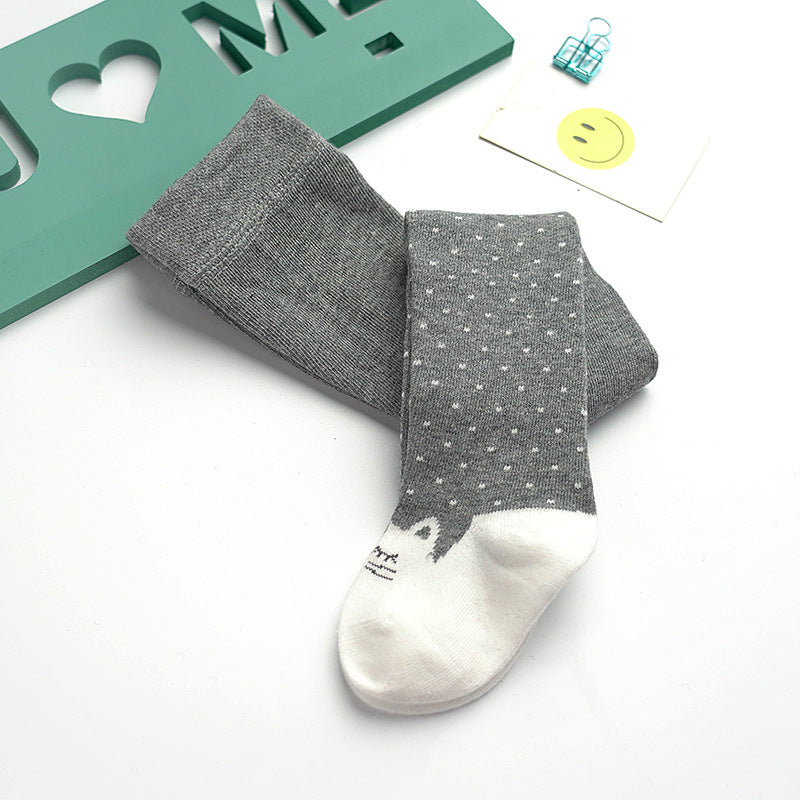 Strømpebukser/leggings til baby med åben kile