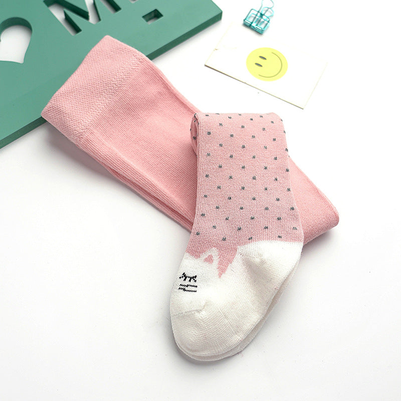 Strømpebukser/leggings til baby med åben kile