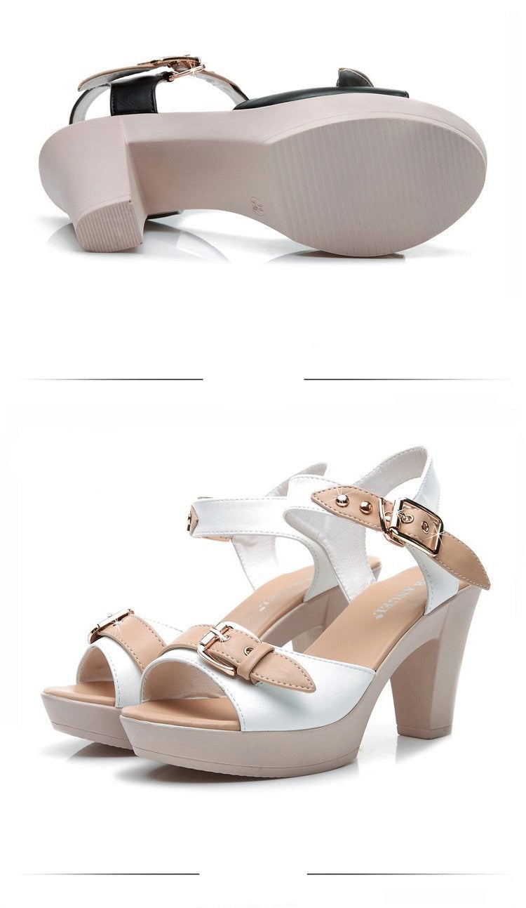 Fashion Color Matching Roman Sandals