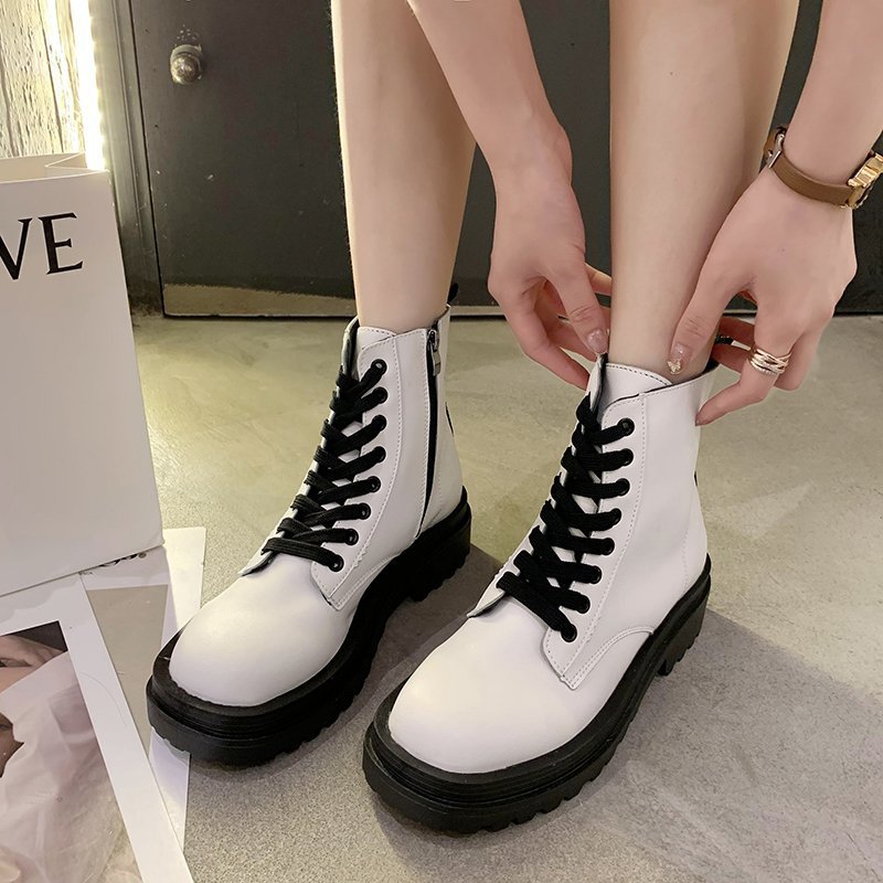 Women's Thick Heel Short Simple Thick-soled Breathable Short Boots