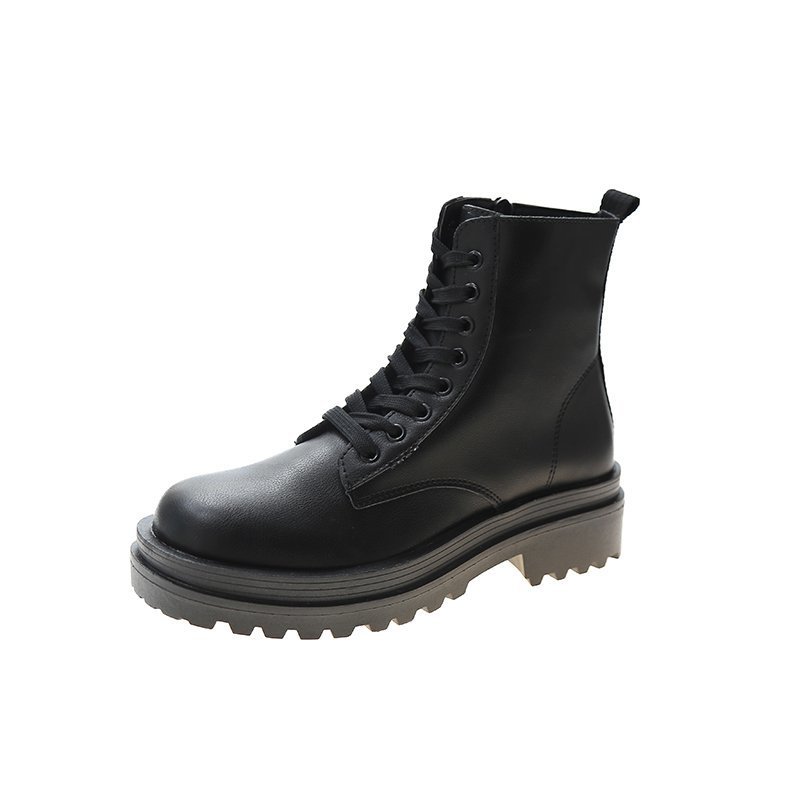 Women's Thick Heel Short Simple Thick-soled Breathable Short Boots