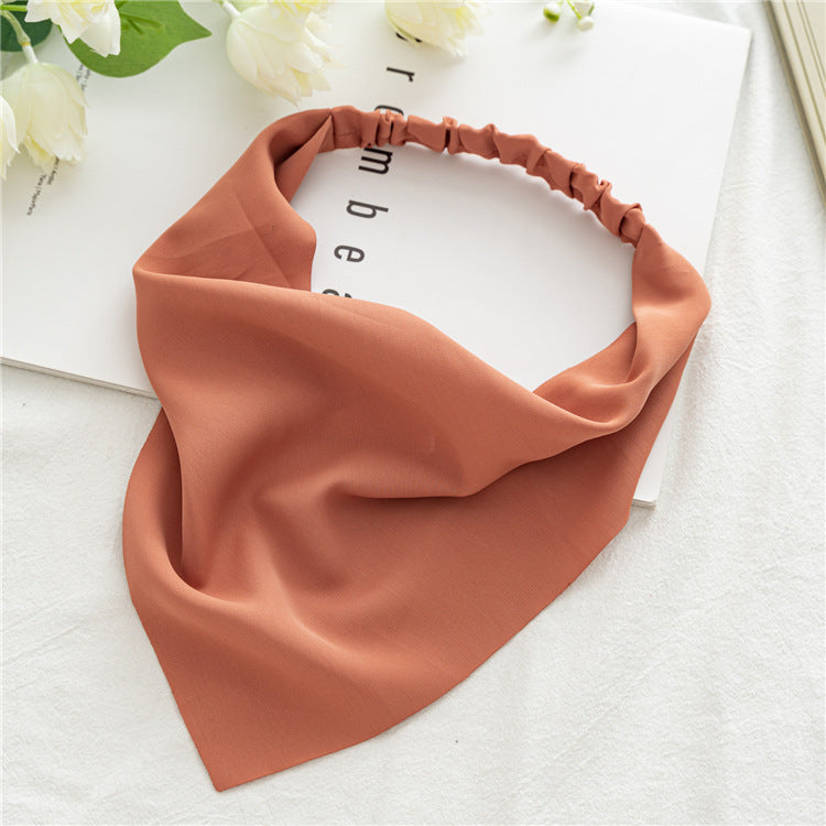 Pure Color Macaron Elastic Elastic Headband