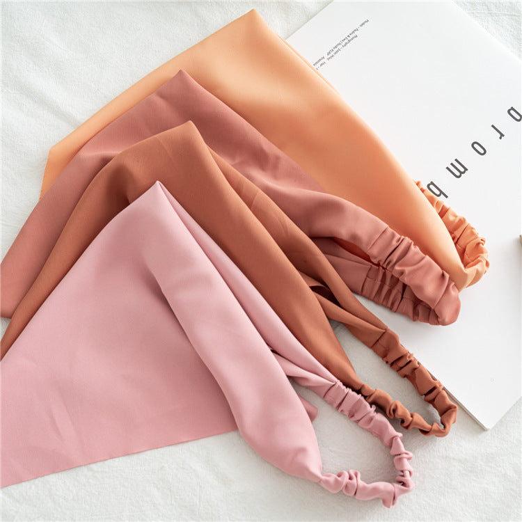Pure Color Macaron Elastic Elastic Headband