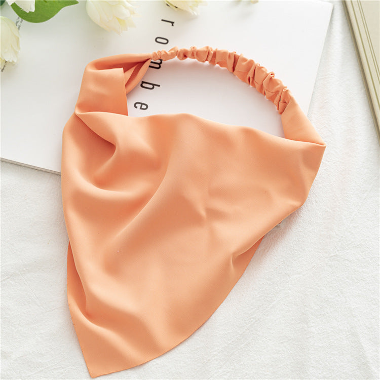 Pure Color Macaron Elastic Elastic Headband
