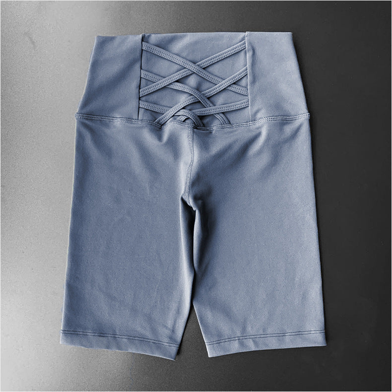 Europæiske og amerikanske yogashorts til kvinder, fempunktsbukser, løbeshorts