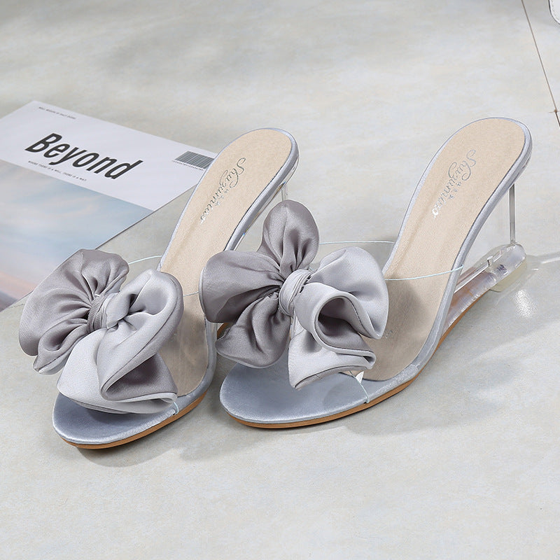 Women's Shoes One Word Buckle Simple Wedge Sandals