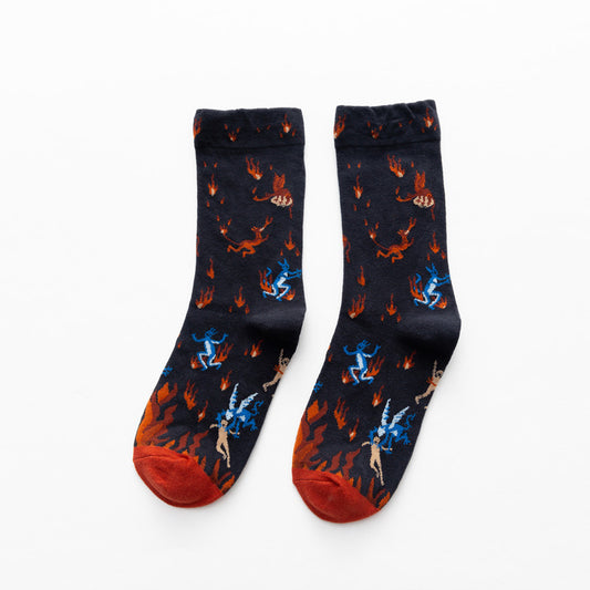 Korean Style Cotton Socks Warm Personality Men's Stockings