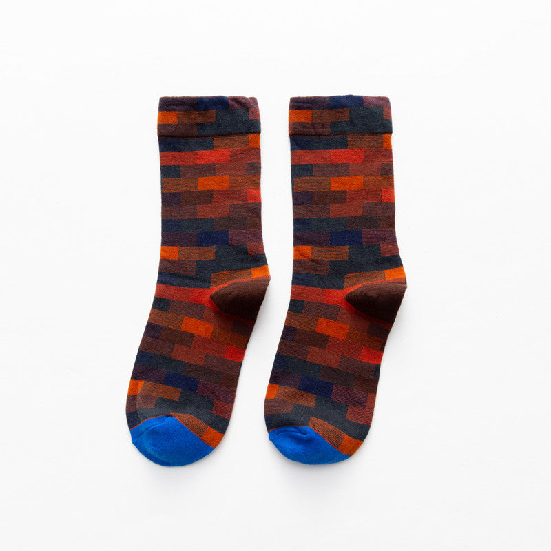 Korean Style Cotton Socks Warm Personality Men's Stockings