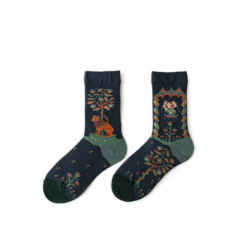 Korean Style Cotton Socks Warm Personality Men's Stockings