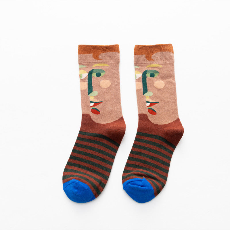 Korean Style Cotton Socks Warm Personality Men's Stockings
