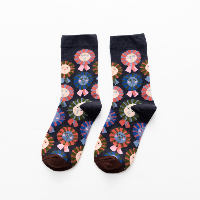 Korean Style Cotton Socks Warm Personality Men's Stockings