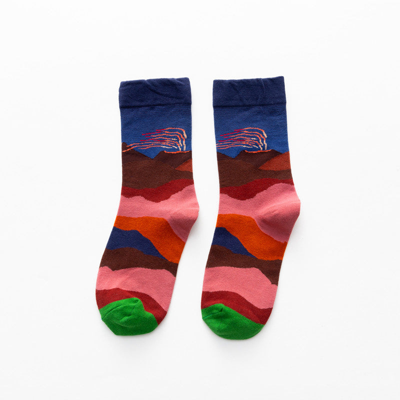Korean Style Cotton Socks Warm Personality Men's Stockings