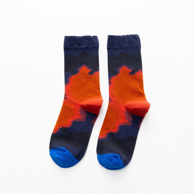 Korean Style Cotton Socks Warm Personality Men's Stockings