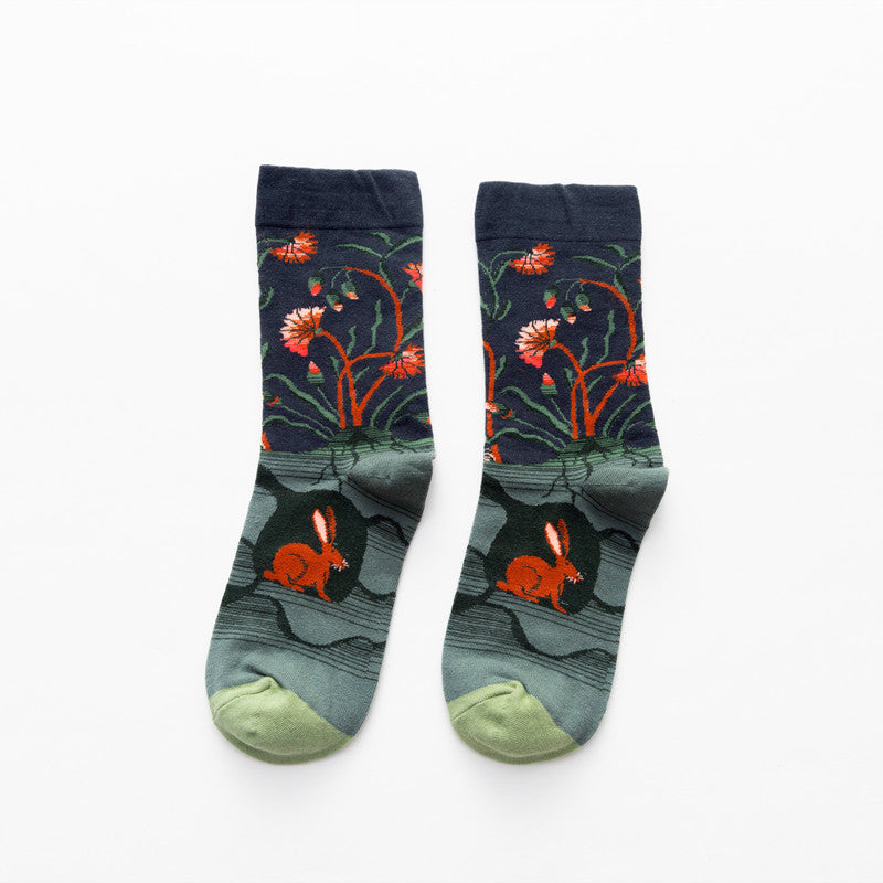 Korean Style Cotton Socks Warm Personality Men's Stockings