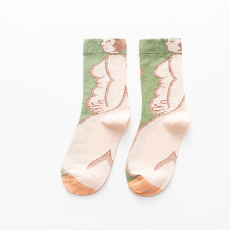 Korean Style Cotton Socks Warm Personality Men's Stockings