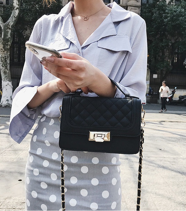 Fashion Atmospheric Rhombus Small Square Bag