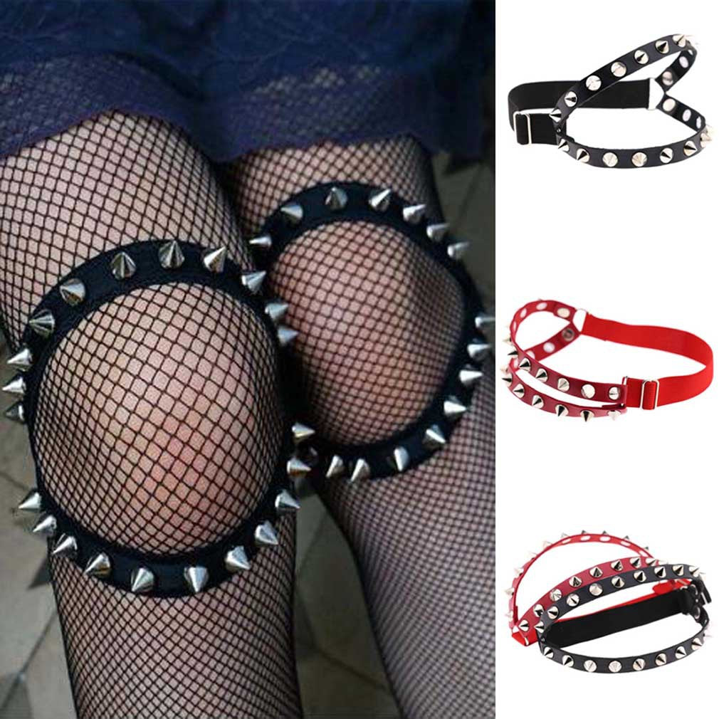 Punk Style Hip Hop Leg Ring Foot Ring Double Garter Belt
