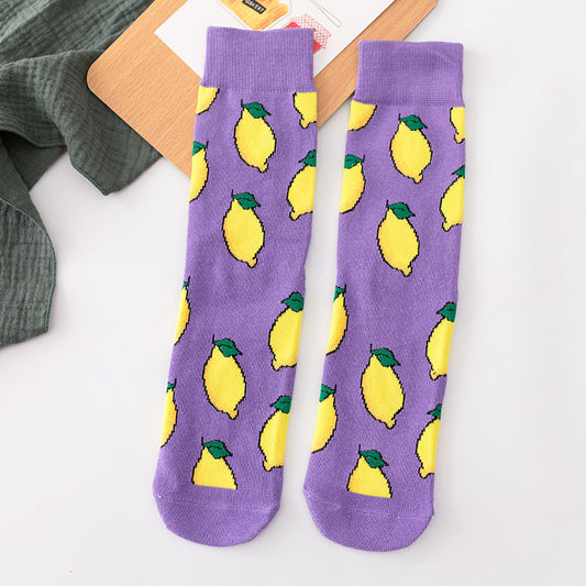 Sweet And Versatile Casual Straight High Socks