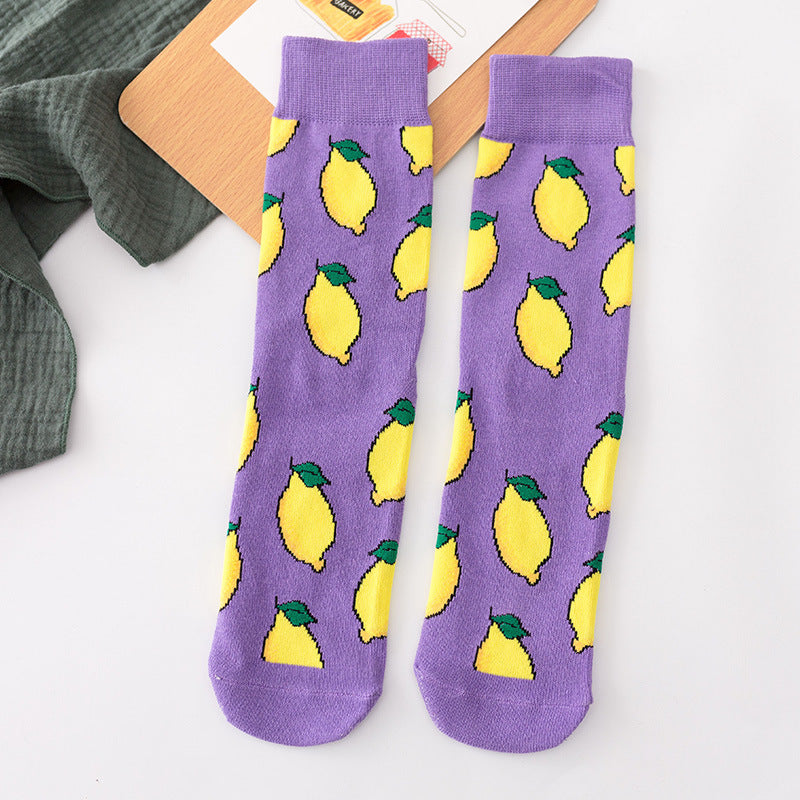 Sweet And Versatile Casual Straight High Socks