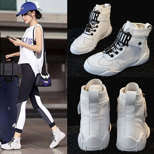 Street Style Harajuku Style High-Top-Sko med Koreansk Personlighed
