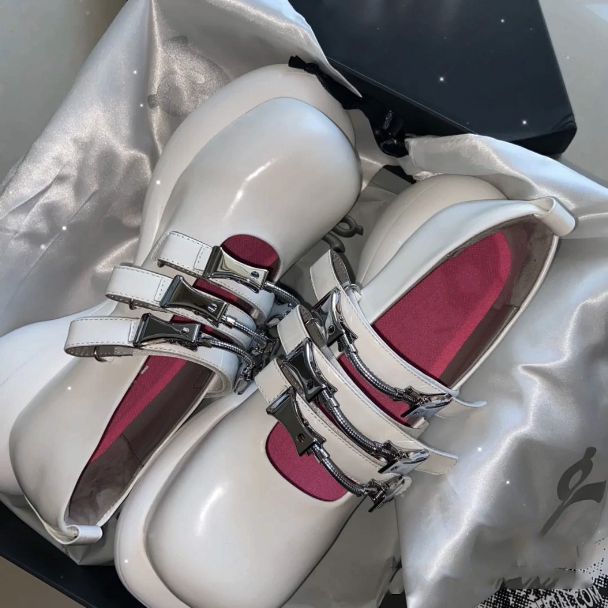 British Style Vintage Black Mary Jane Small Leather Shoes