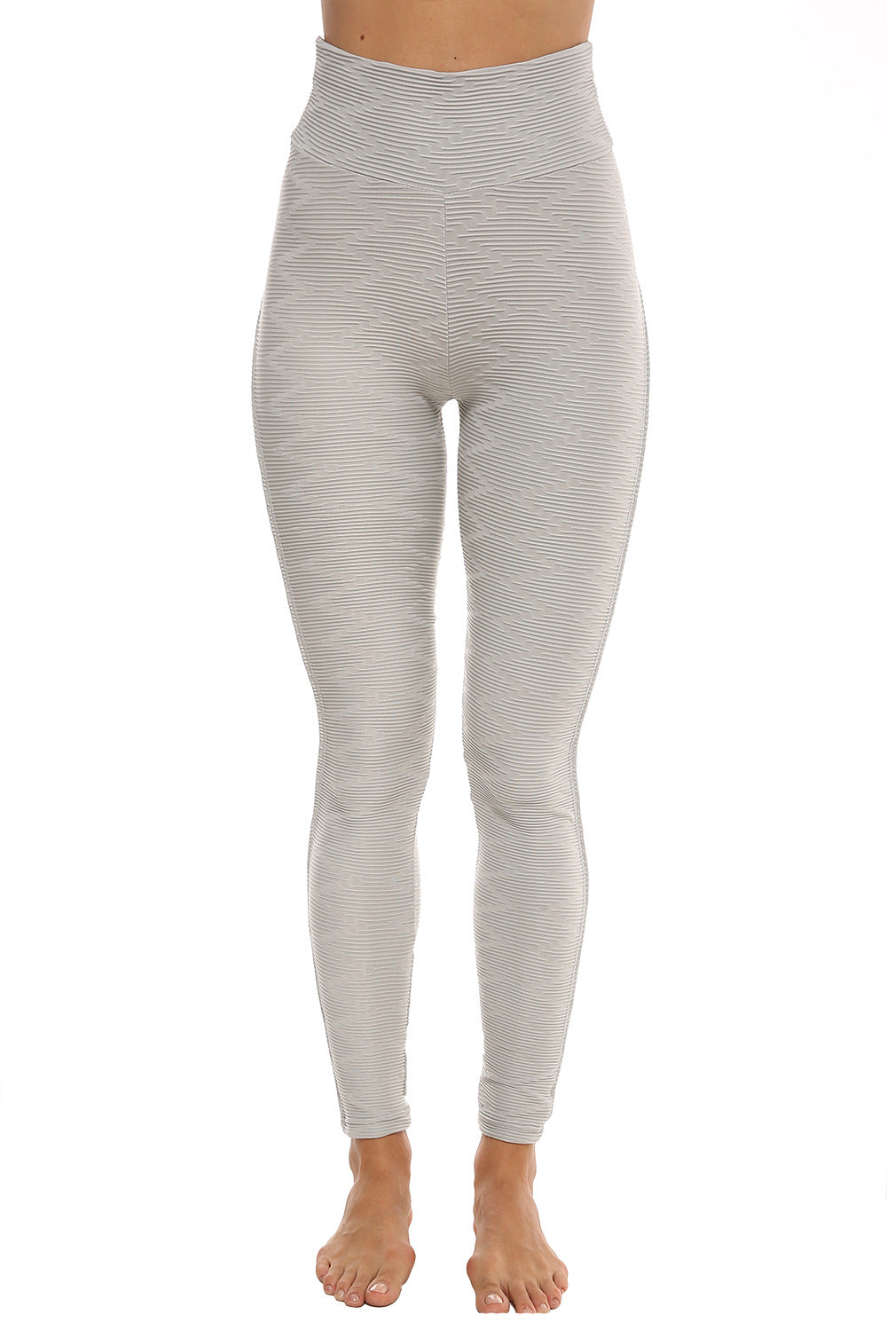 Strikket Jacquard Dance Sports Fitness Mode Bund Yoga Bukser Kvinder