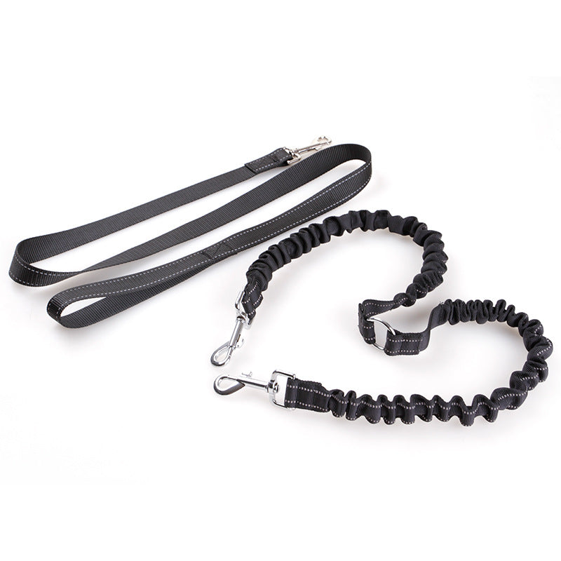 Double Headed Dog Pull Rope Retractable Dog Leash