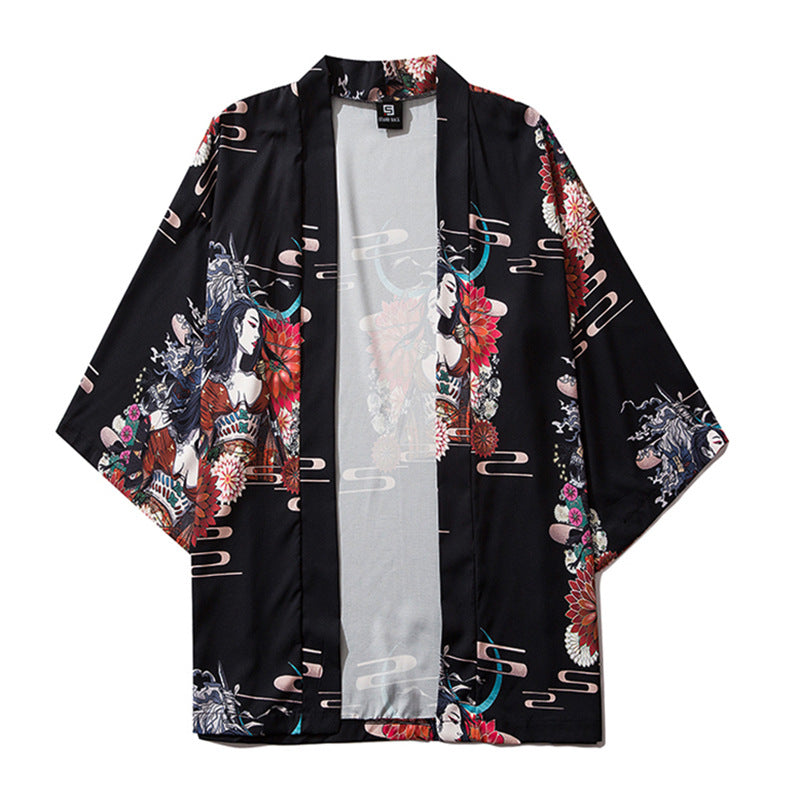 Kimono shirt loose robe