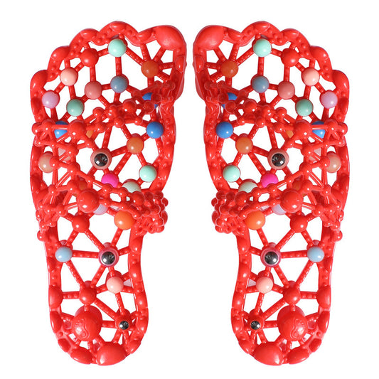 Anti - Slip Soles Pellet Massage Slippers