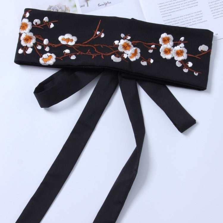 Fashion Embroidered Girdle Women's Wide Belt