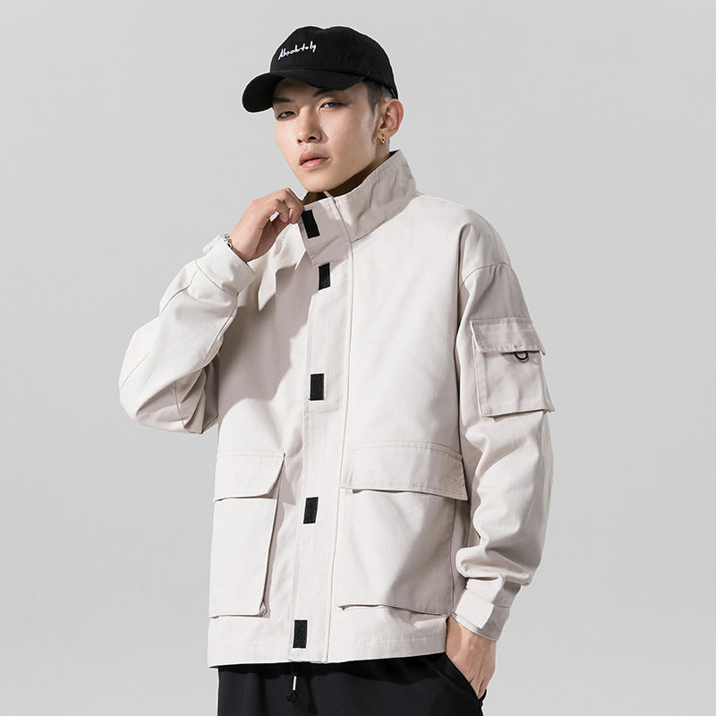 Workwear Jacket Cotton Lapel Casual Jacket