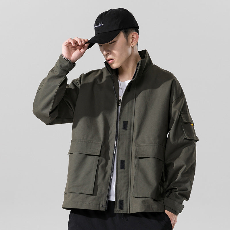 Workwear Jacket Cotton Lapel Casual Jacket