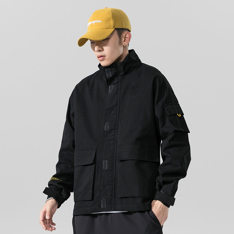 Workwear Jacket Cotton Lapel Casual Jacket