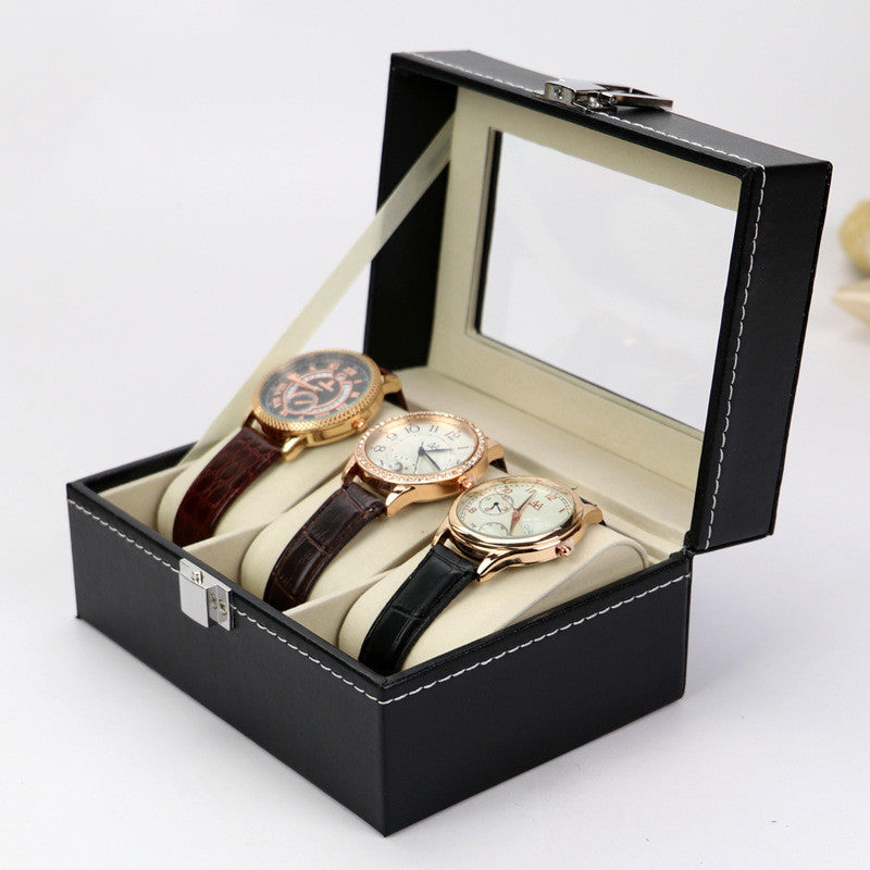 watch box jewelry gift dedicated display storage box 3-digit