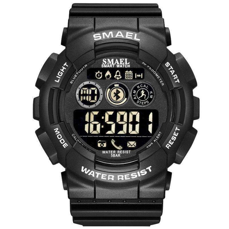 Outdoor Waterproof Japanese Movement Multifunctional Sports Rubber Watch