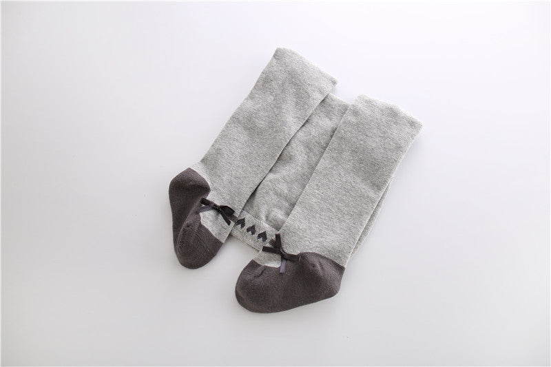 Cotton Big PP Baby Pantyhose Bow Tie Body Socks