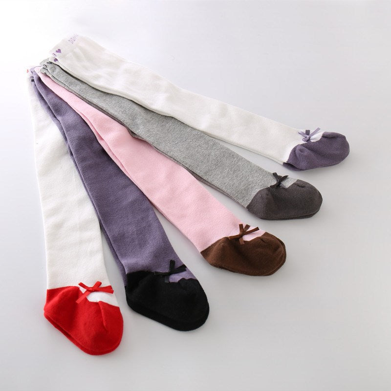 Cotton Big PP Baby Pantyhose Bow Tie Body Socks
