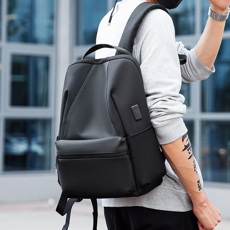 Backpack Men's Trend Junior High School Student Schoolbag Fashion Travel Leisure