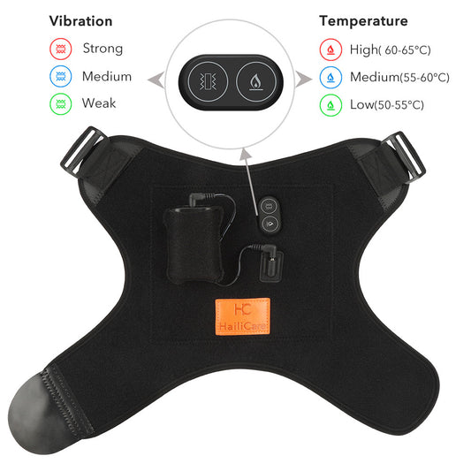 Heating Massage Shoulder Guard Vibration Hot Compress Physiotherapy