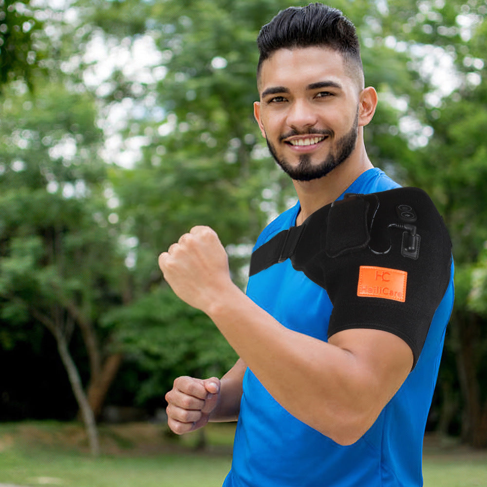 Heating Massage Shoulder Guard Vibration Hot Compress Physiotherapy