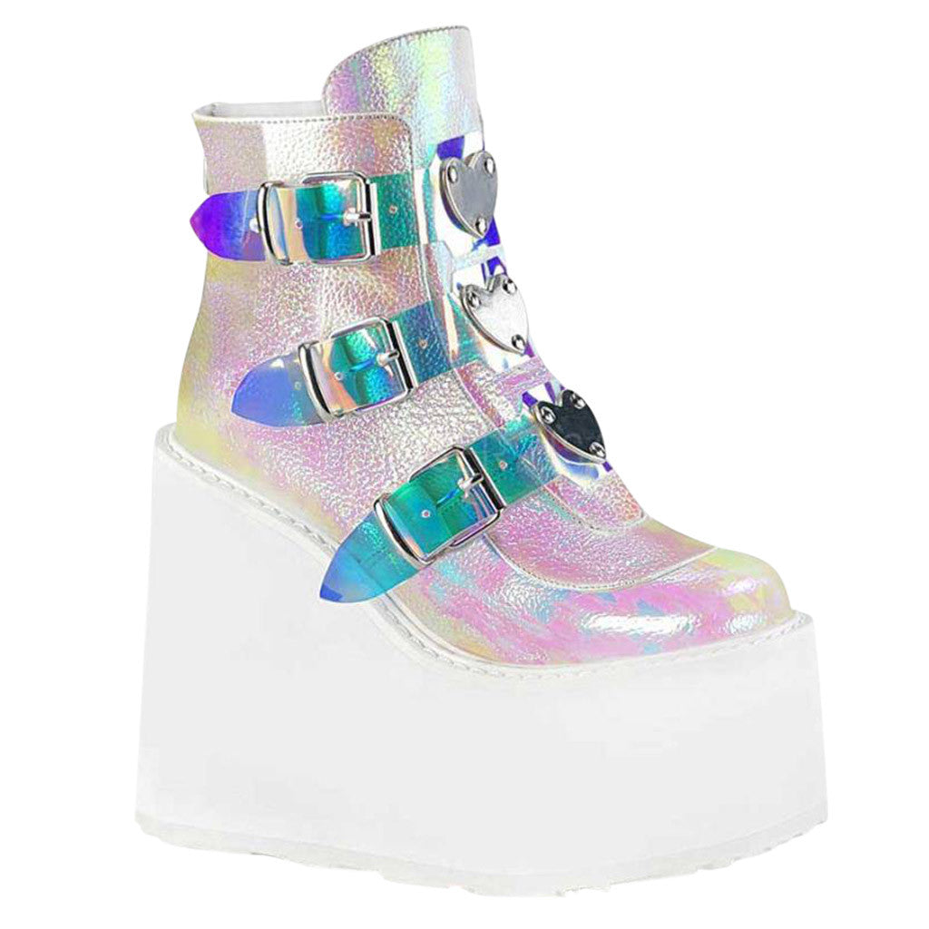 Winter New European And American Ultra-high Wedge Heel Belt