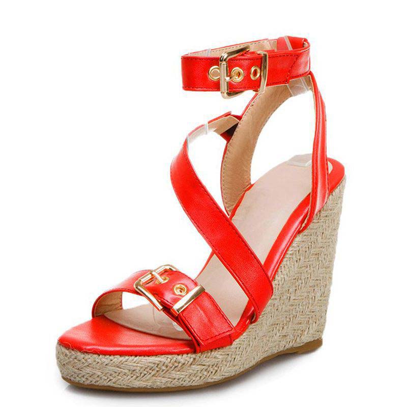 Fashion Women's Open Toe Wedge Platform Sandals