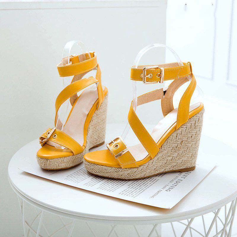 Fashion Women's Open Toe Wedge Platform Sandals
