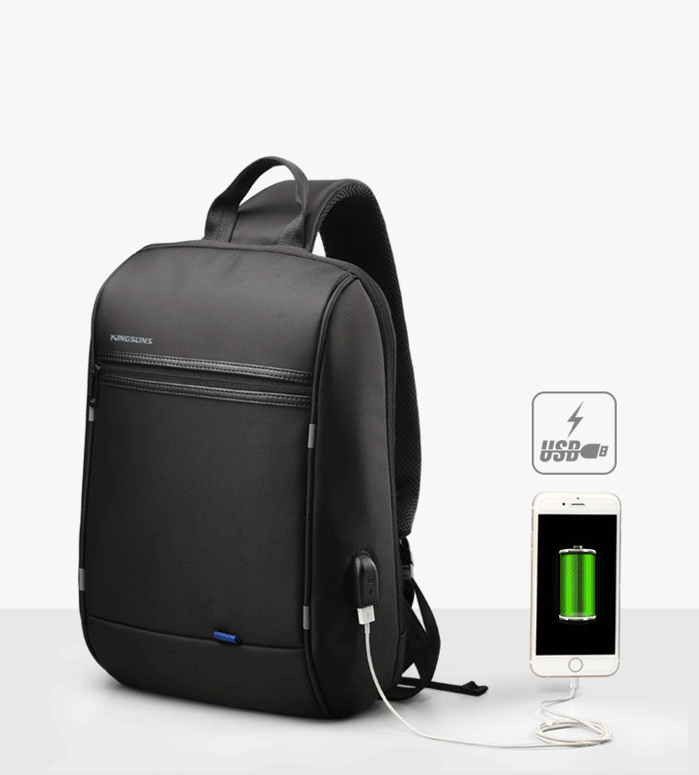 Men's One-shoulder Backpack 13.6 Inch Cross-body Bag cell Phone