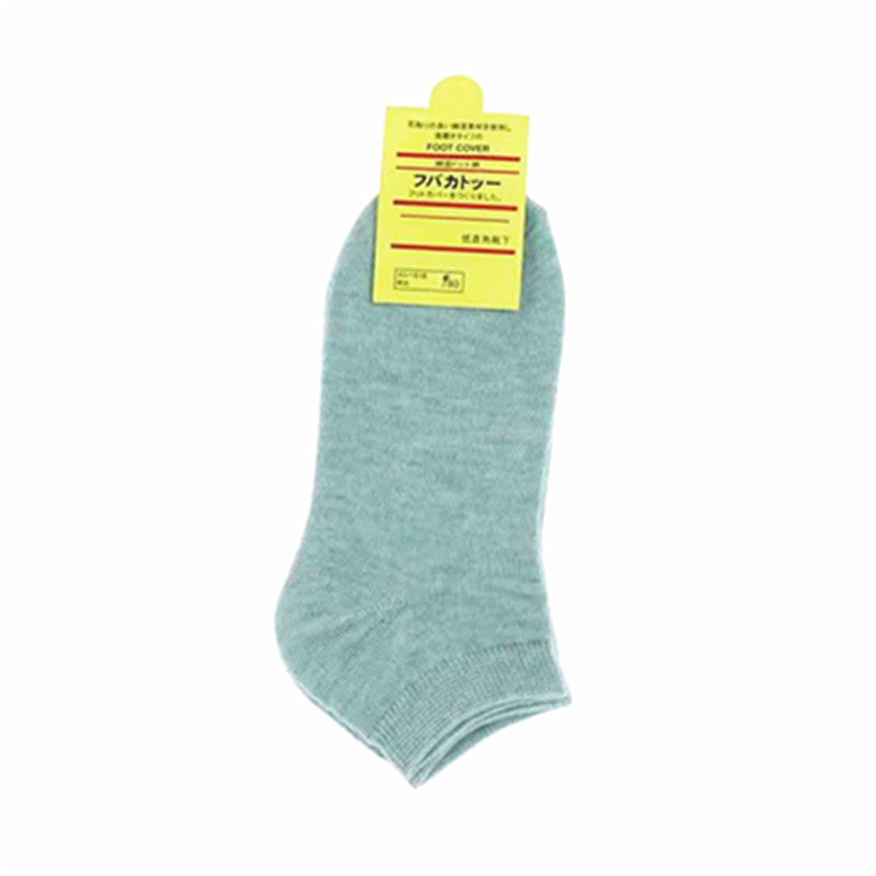 Candy Lady Socks Pure Color Casual Women's Cotton Socks Shallow Mouth Socks