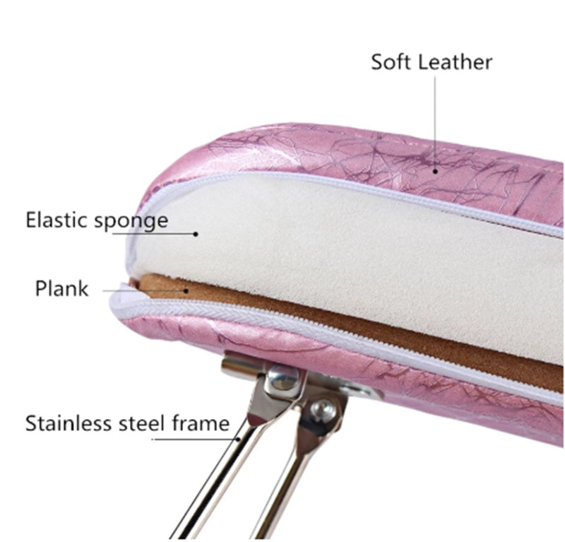 Supportable Desktop Hand Pillow Cushion With Soft Leather