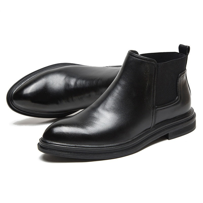 British Set Foot Leather Boots Business Men's Boots
